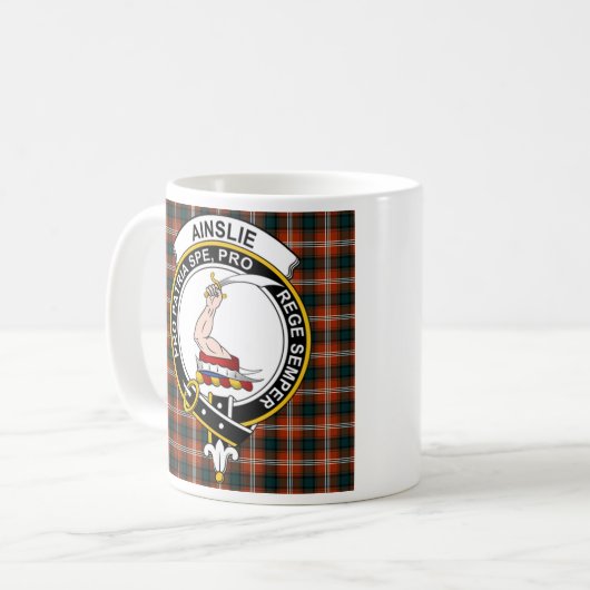 Mok Ainslie Clan Badge Coffee - formaat 11oz (Voorkant links)