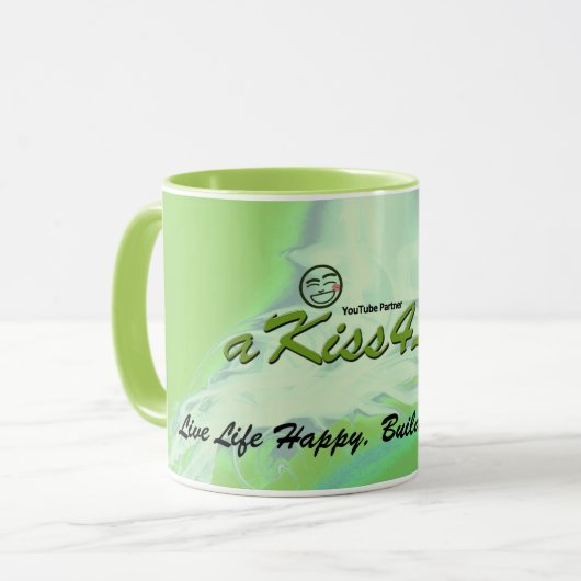 mok aKiss4Luck (Voorkant links)