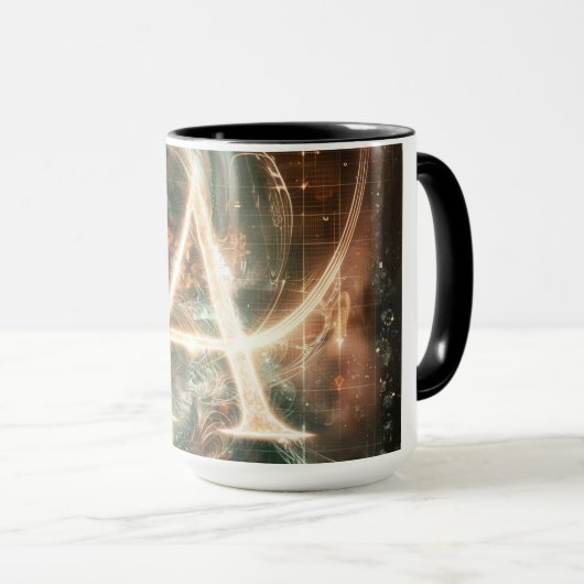 Mok alfabet: 'A' (Voorkant rechts)