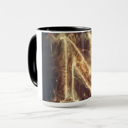 Mok alfabet: 'N' (Voorkant links)