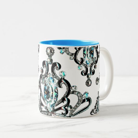 mok "Alles Tiara" met twee toonaangevende kleuren (Voorkant rechts)