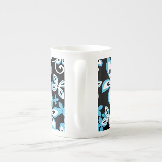 MOK ALOHA HAWAII (BLACK/BLUE) BONE CHINA (Achterkant)
