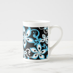 MOK ALOHA HAWAII (BLACK/BLUE) BONE CHINA