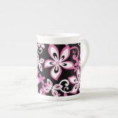 MOK ALOHA HAWAII (BLACK/PINK) BONE CHINA (Voorkant rechts)