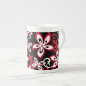 MOK ALOHA HAWAII (BLACK/RED) BONE CHINA (Voorkant rechts)