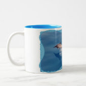 Mok-Aloha van Kauai Dolphin Tweekleurige Koffiemok (Links)