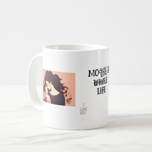 Mok als cadeau voor mama (Voorkant links)