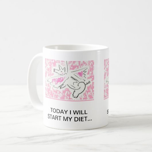 Mok. Als varkens vliegen, zal ik... Koffiemok (Voorkant links)