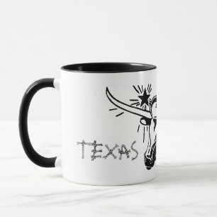 Mok Amarillo Texas Longhorn-keramiek