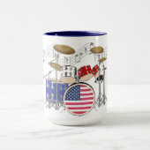 MOK - Amerika 250 - Rood/Wit/Blauw - Drumstel #2 (Midden)