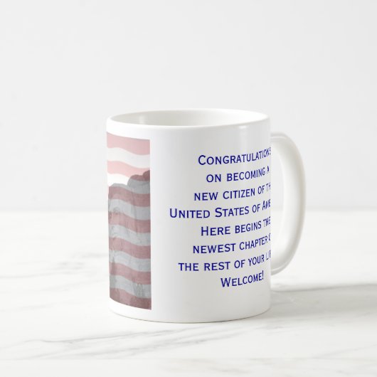 Mok Amerikaanse staatsburgerschap vlag (Voorkant rechts)