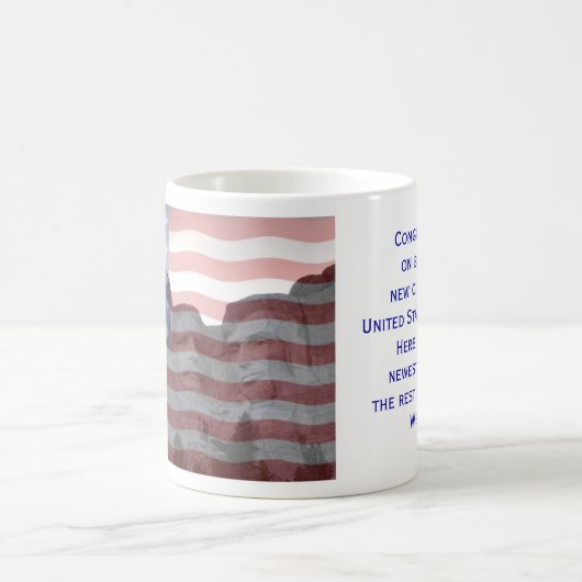 Mok Amerikaanse staatsburgerschap vlag (Center)