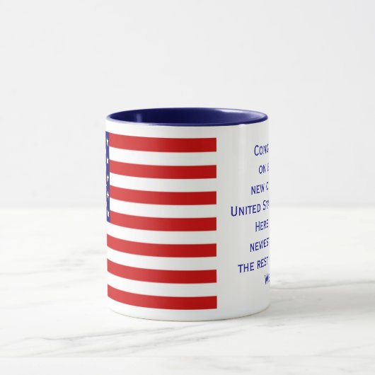 Mok Amerikaanse staatsburgerschap vlag (Midden)