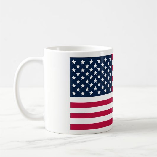 Mok Amerikaanse vlagkoffie (Links)