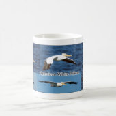 Mok Amerikaanse witte pelikanen (Center)