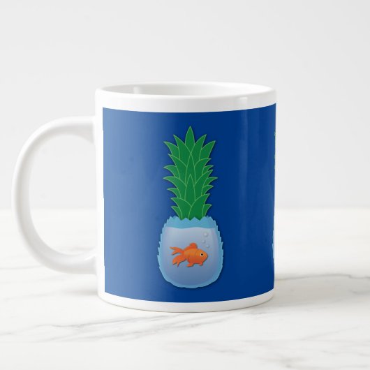 Mok anananas visreuzenkoffie (Links)