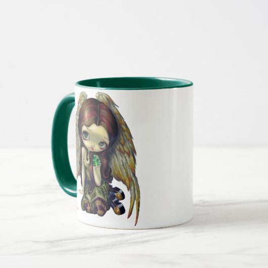 mok "Angel met Emeralds" (Voorkant links)