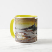 Mok Ann Hayes Painting Winter Scene (Voorkant links)