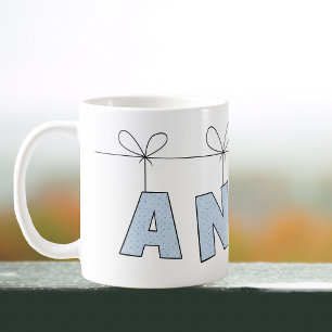 Mok Anna Schattige Letters Met Hart Naam