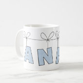 Mok Anna Schattige Letters Met Hart Naam (Voorkant links)