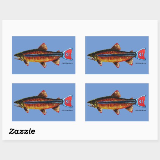 Mok Apache Trout Rechthoekige Sticker (Vel)