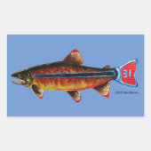 Mok Apache Trout Rechthoekige Sticker (Voorkant)