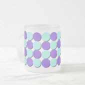 Mok Aqua & Blue Polka Dots (Voorkant links)