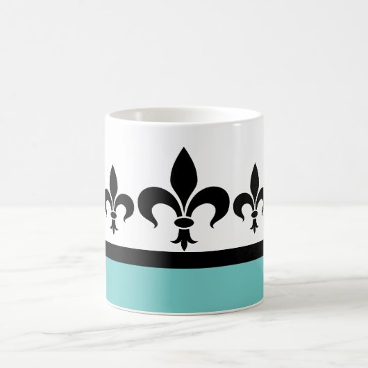Mok Aqua Swanky Fleur De Lis (Center)