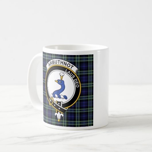 Mok Arbuthnot Clan badge Coffee - Grootte 11oz (Voorkant links)