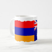 Mok Armeense en Australische vlag Coffee (Voorkant links)