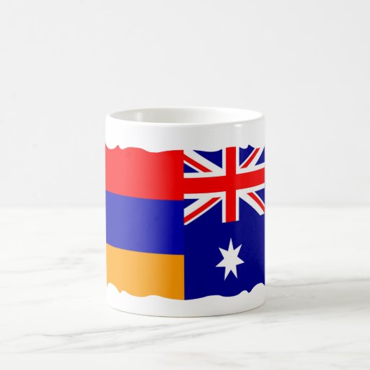 Mok Armeense en Australische vlag Coffee (Center)