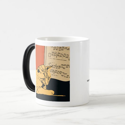 Mok AZI Piano Cat (Voorkant links)