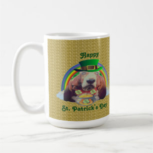 Mok Baby Basset Hound Happy St. Patrick's Day