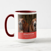Mok Basset Hounds Blijf thuis (Links)