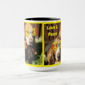 Mok Basset Hounds Liefde & Vrede (Midden)