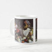 Mok: Bazzile Negress met pony's Koffiemok (Voorkant links)