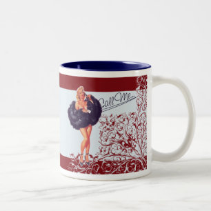 Mok, beker - PinUp Tweekleurige Koffiemok