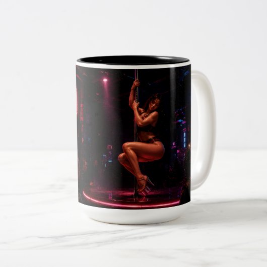 mok / beker Pole Dance Cyberpunk – Da Geschenkbeke (Voorkant rechts)