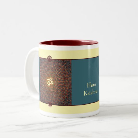 Mok, beker tweekleurige koffiemok (Voorkant links)