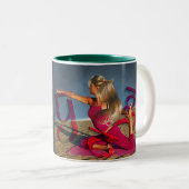 Mok, beker tweekleurige koffiemok (Voorkant rechts)