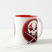 Mok bekertje met stevige metalen drummers (Voorkant rechts)