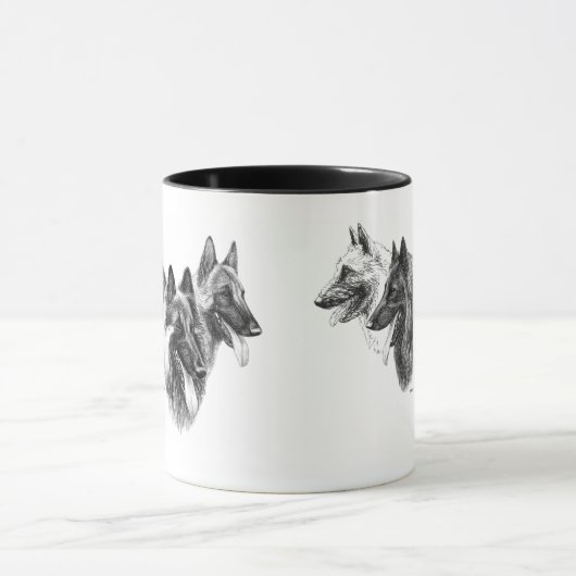 Mok Belgische Shepherd Sheepdog Tervuren Malinois (Midden)