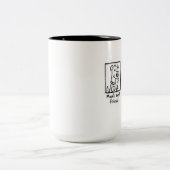 Mok, beste vriend van Man Tweekleurige Koffiemok (Center)