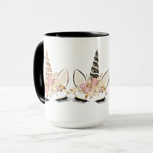 Mok beste vriendenkring Gift Two Unicorns waterver (Voorkant links)