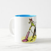 mok, beste vrouw tweekleurige koffiemok (Voorkant links)