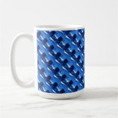 mok "Bevroren Ridge #3 Tiled" Abstract ontwerp (Links)