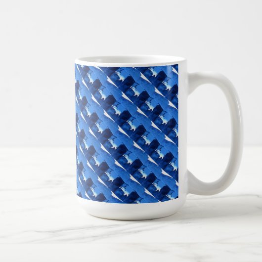 mok "Bevroren Ridge #3 Tiled" Abstract ontwerp (Rechts)