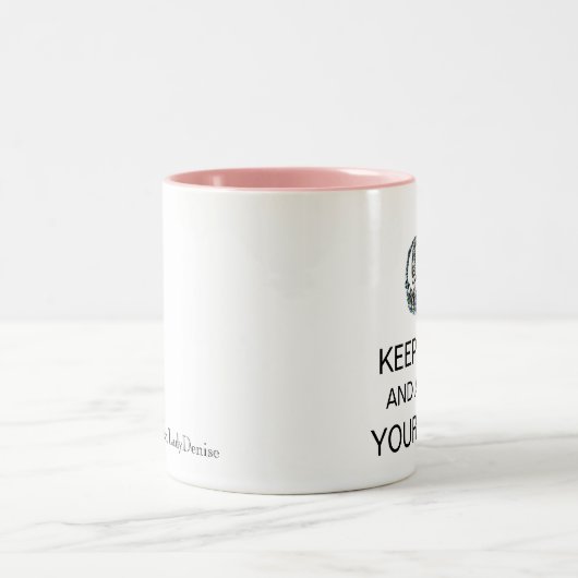 mok "BEWAREN EN AANPASSEN VAN DE TIARA" (Center)