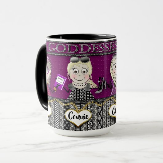 Mok BFF - GODDESSES RULE - VIER VRIENDINNEN - BFF (Voorkant links)