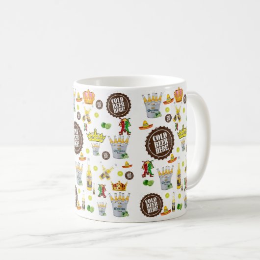 Mok bier (Voorkant rechts)